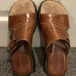 Nine West slide on sandals